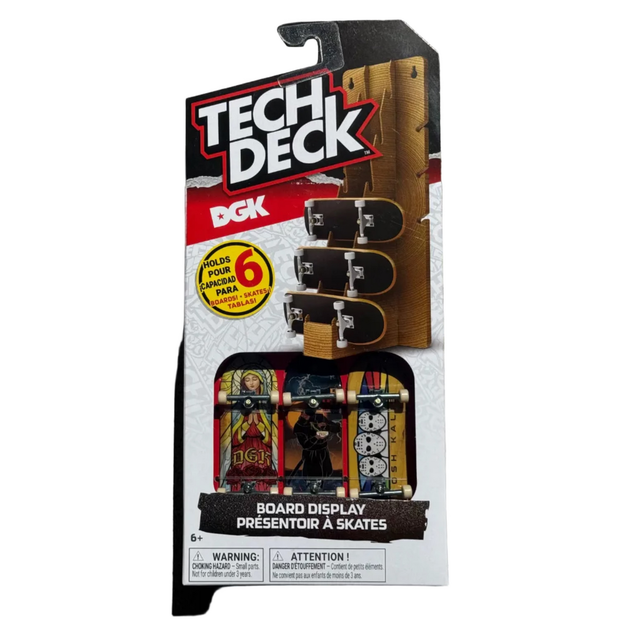 Tech Deck DGK 3-Pack & Board Display Rack