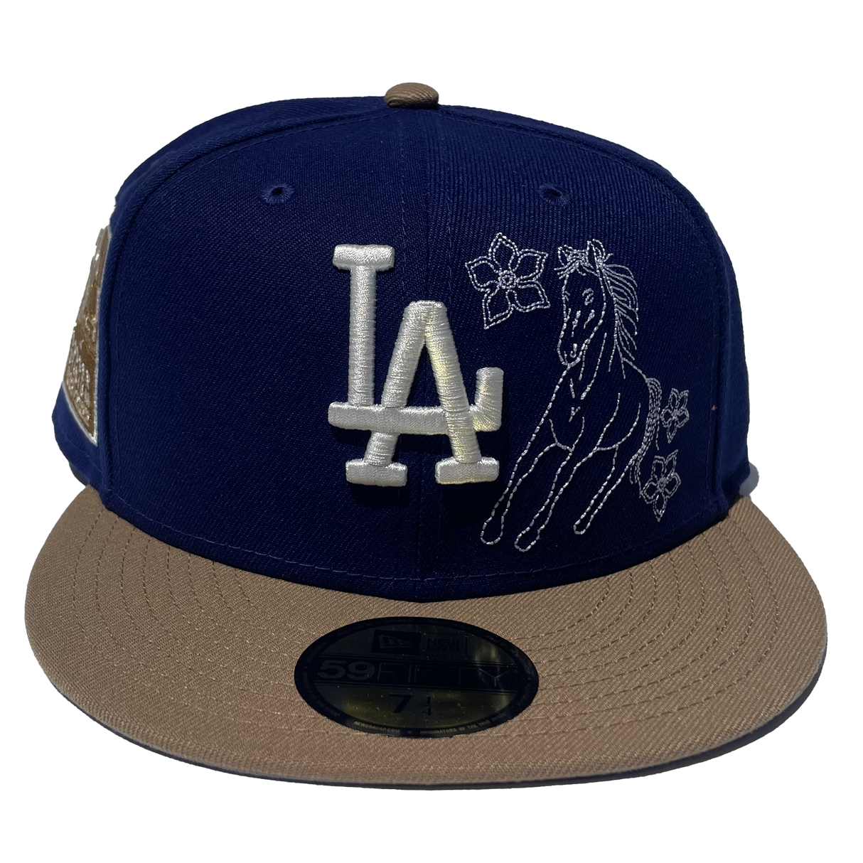 New Era Los Angeles Dodgers Western Khaki Blue & Tan 59Fifty Fitted Hat