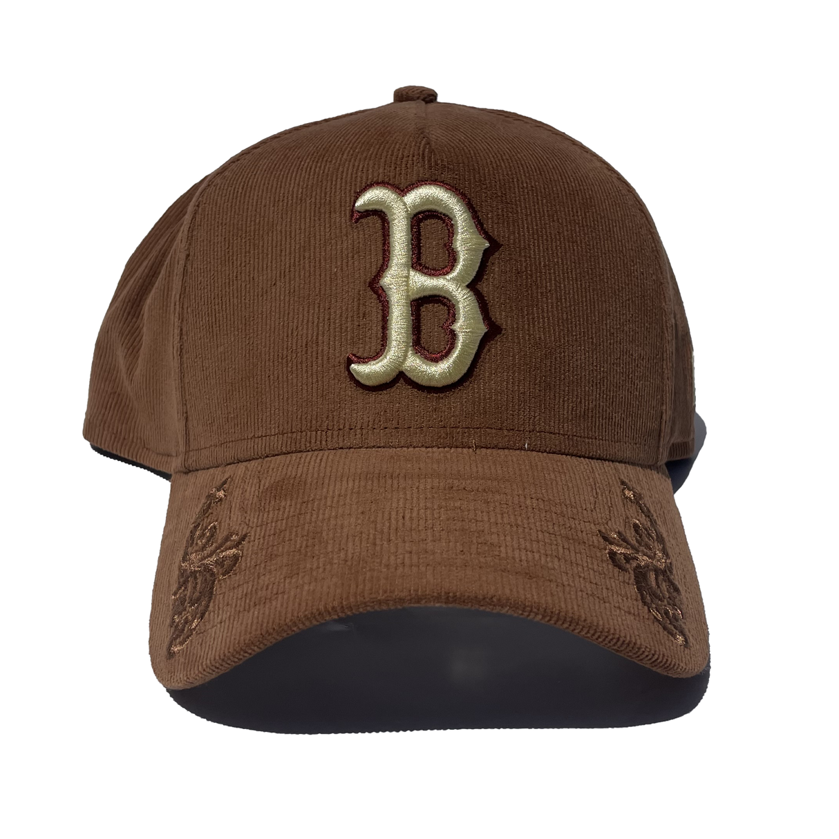 New Era Boston Red Sox Ornamental Cord Brown A-Frame 940 Snapback Hat