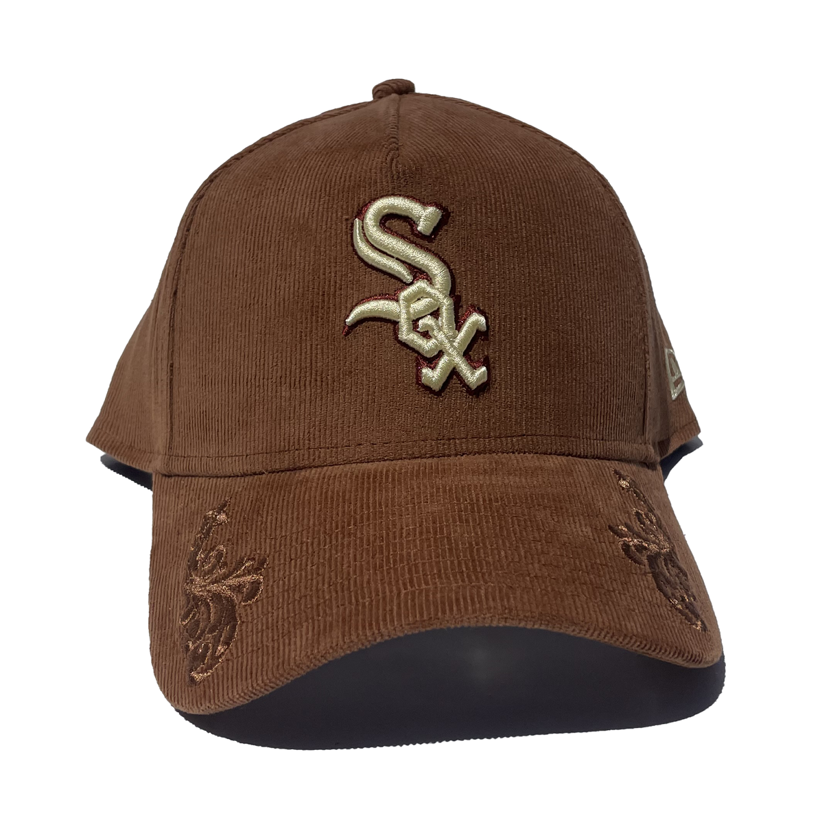 New Era Chicago White Sox Ornamental Cord Brown A-Frame 940 Snapback Hat