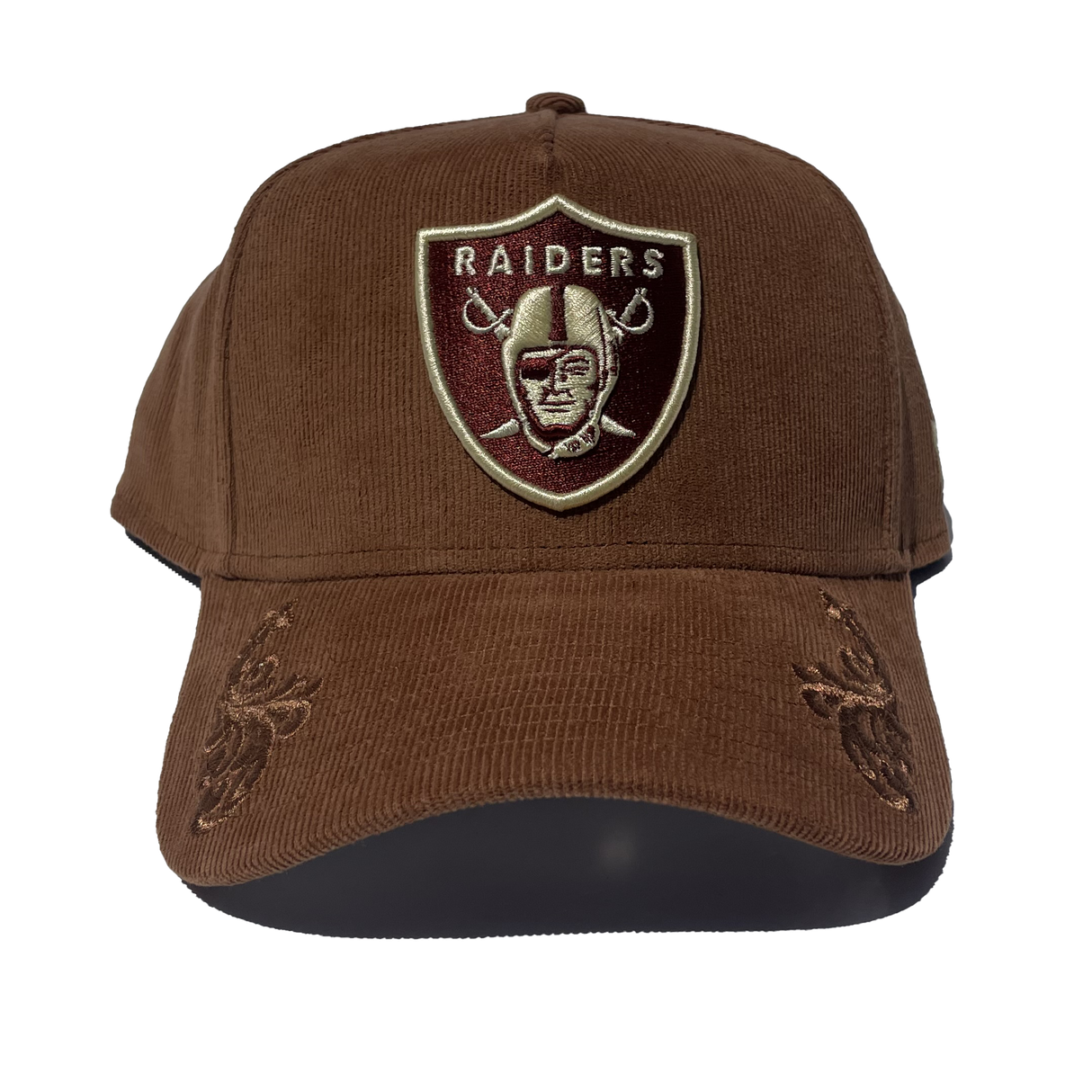 New Era Las Vegas Raiders Ornamental Cord Brown A-Frame 940 Snapback Hat