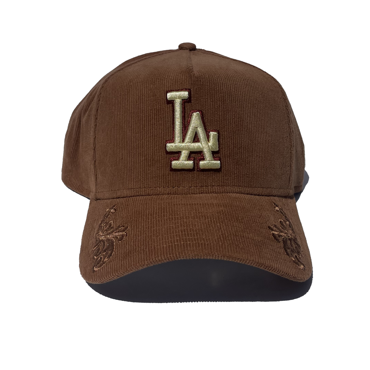 New Era Los Angeles Dodgers Ornamental Cord Brown A-Frame 940 Snapback Hat