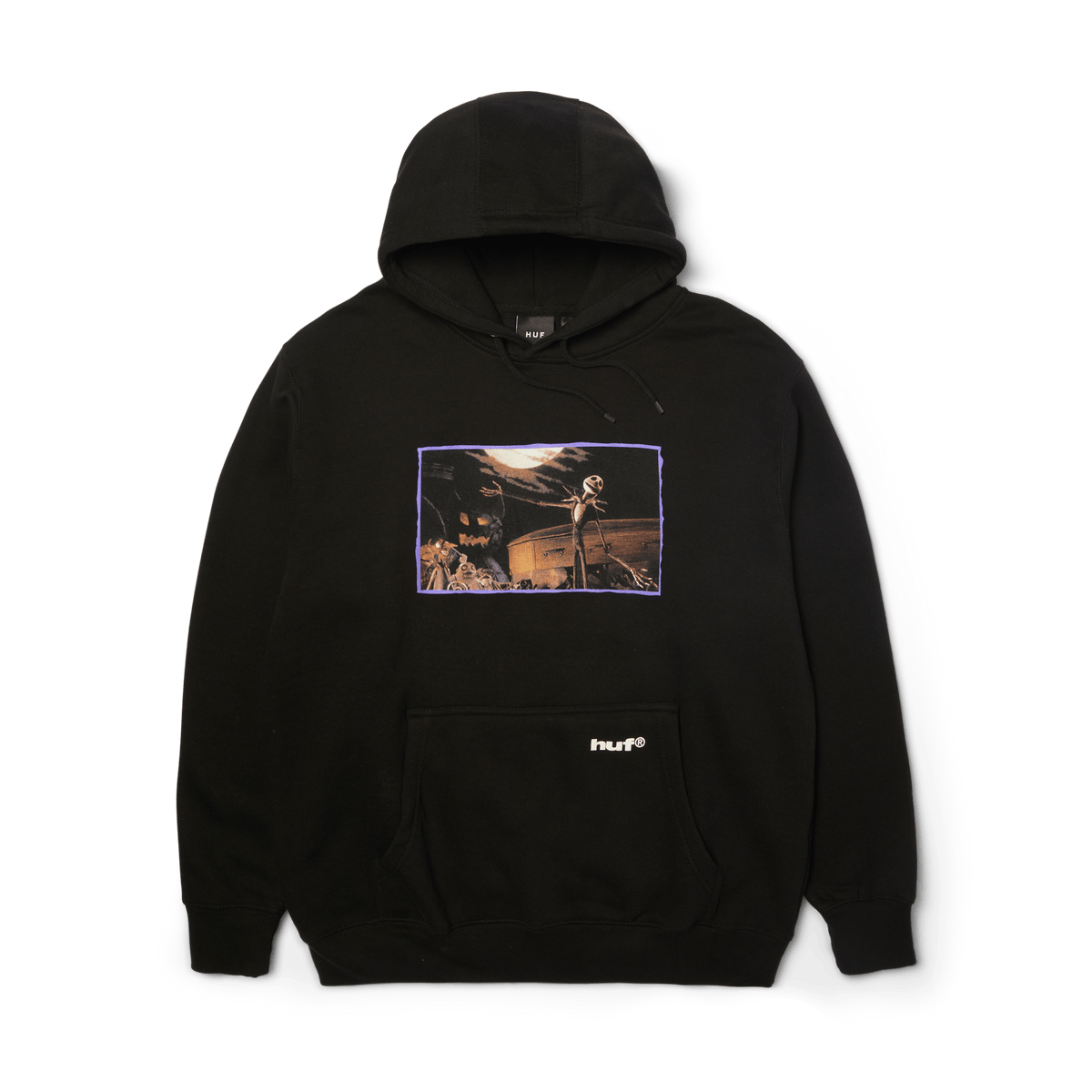 Huf X Nightmare Jack Town Meeting Black Hooded Sweatshirt