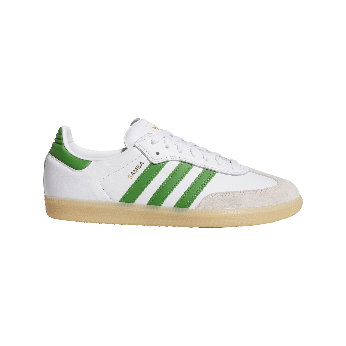 Adidas Samba White Crew Green Gum Shoes