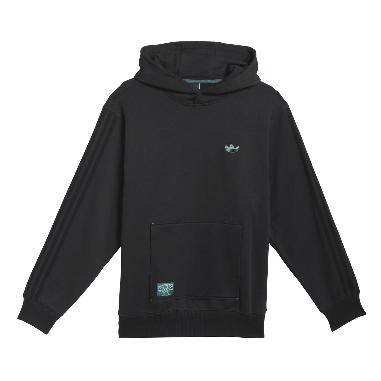 Adidas Skateboarding x Gonz Shmoofoil Black Heavyweight Hooded Sweatshirt