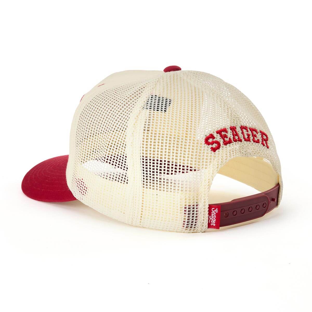 Seager Keep It Country Trucker Cream/Red Snapback Hat
