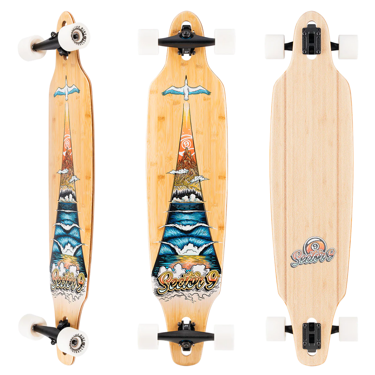 Sector Nine Lookout Take Off 41.125" X 9.625" Longboard Complete Skateboard