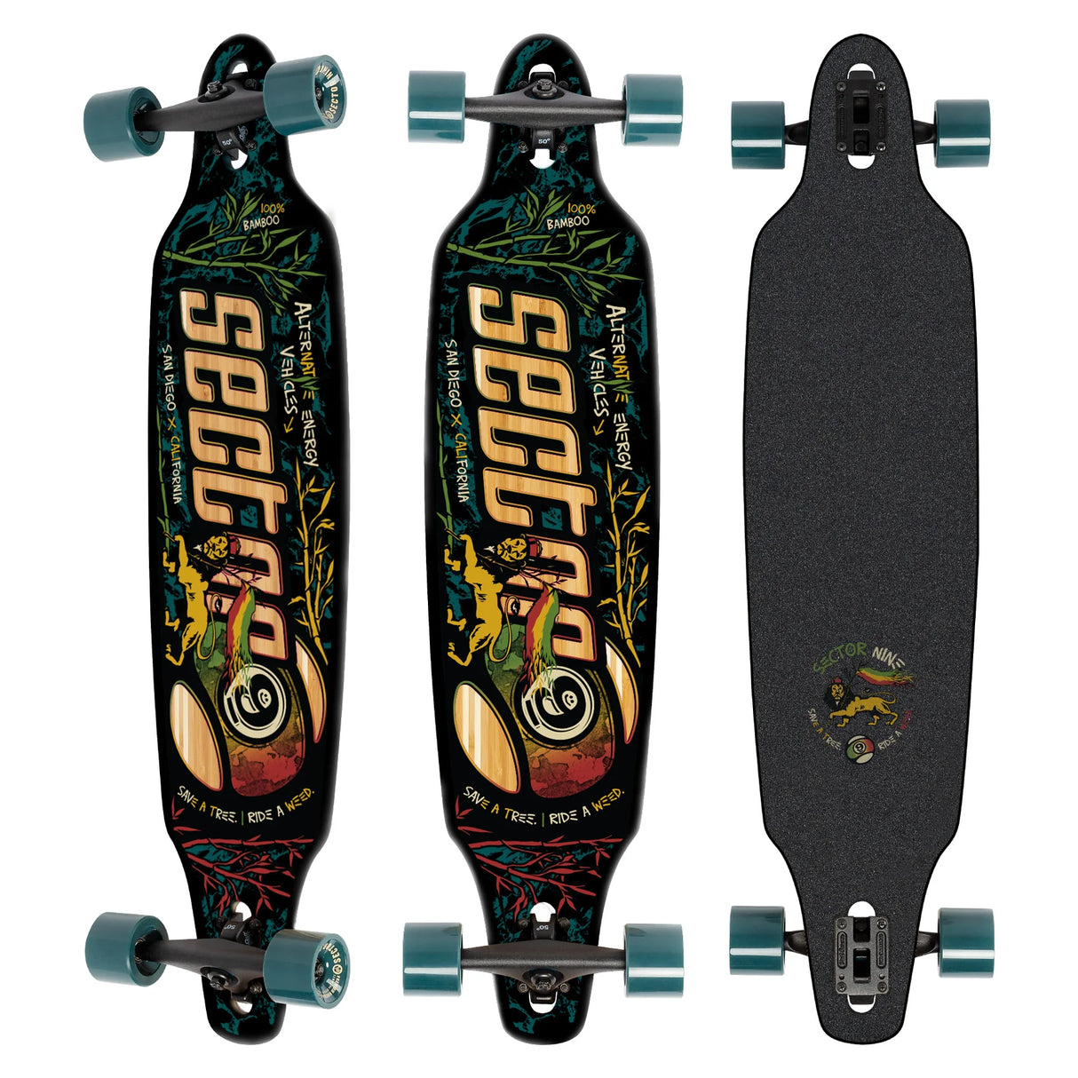 Sector Nine Lookout Roots 41.125" X 9.625" Longboard Complete Skateboard