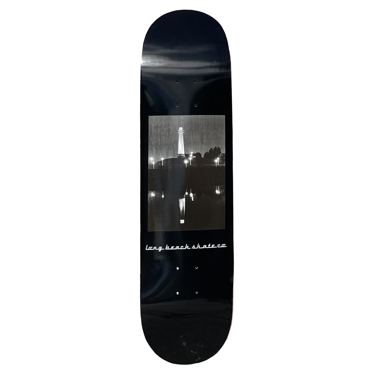 Long Beach Skate Co Lighthouse Twilight Skateboard Deck