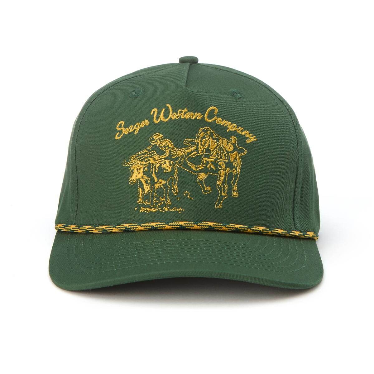 Seager Los Rios Canvas Green Snapback Hat