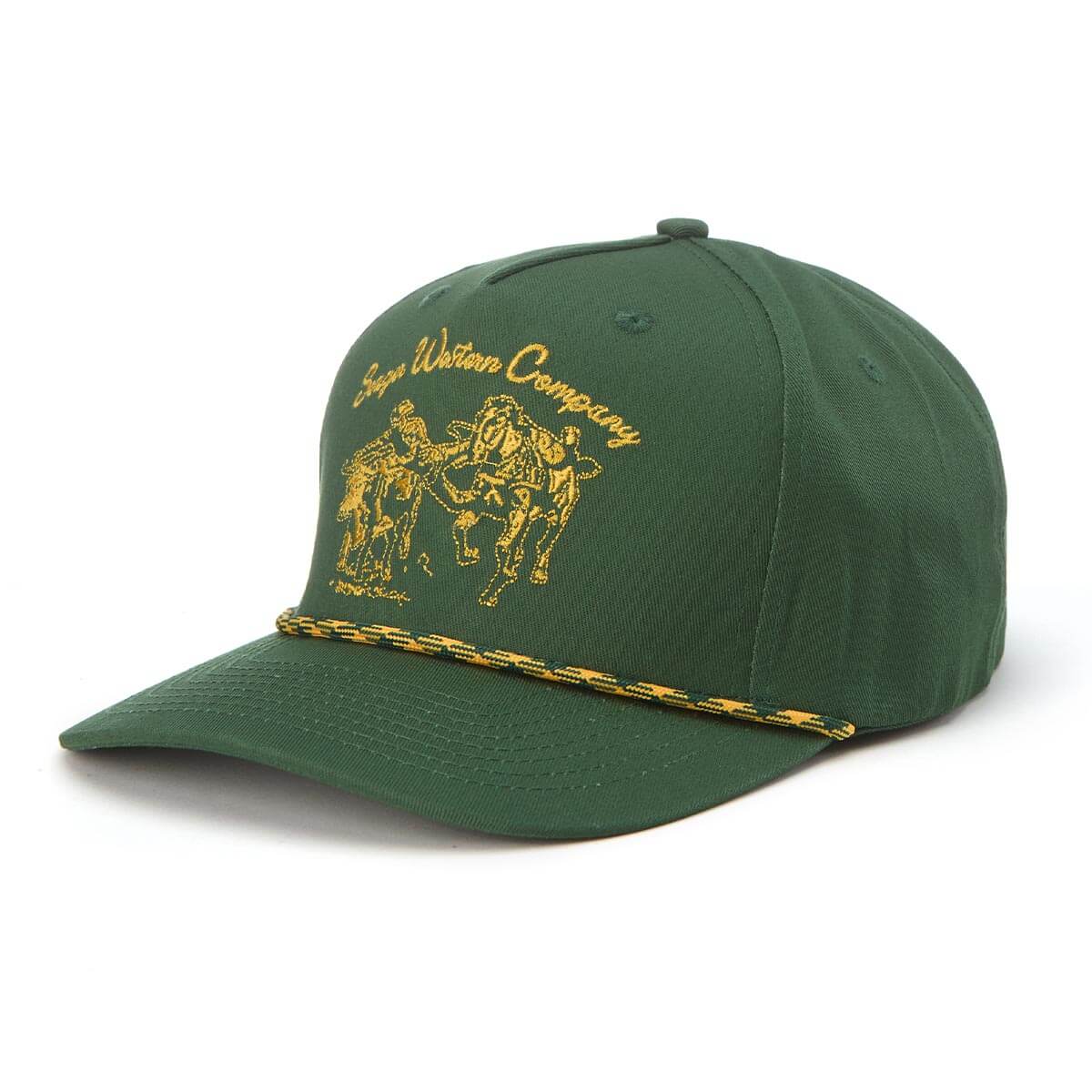 Seager Los Rios Canvas Green Snapback Hat