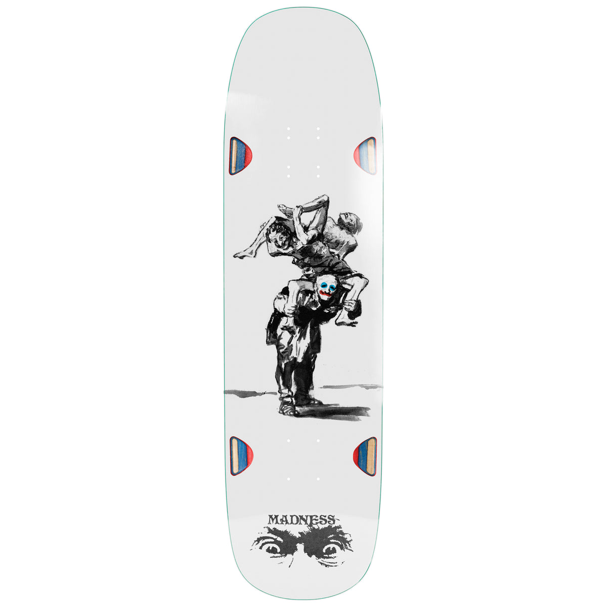 Madness Long Haul R7 White 8.75" Skateboard Deck