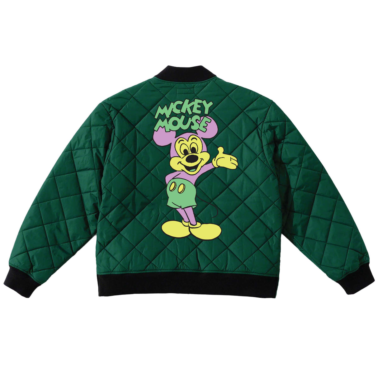 Huf X Mickey Mouse Quilted Forest Green Work Jacket