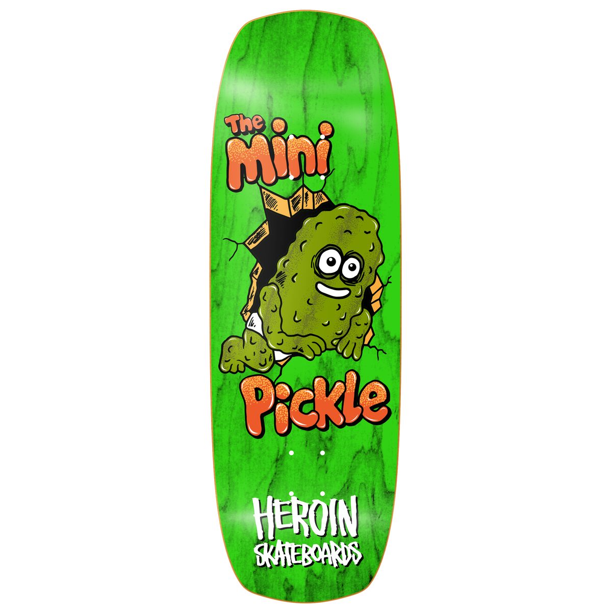 Heroin Mini Pickle 9.5" Assorted Stain Skateboard Deck