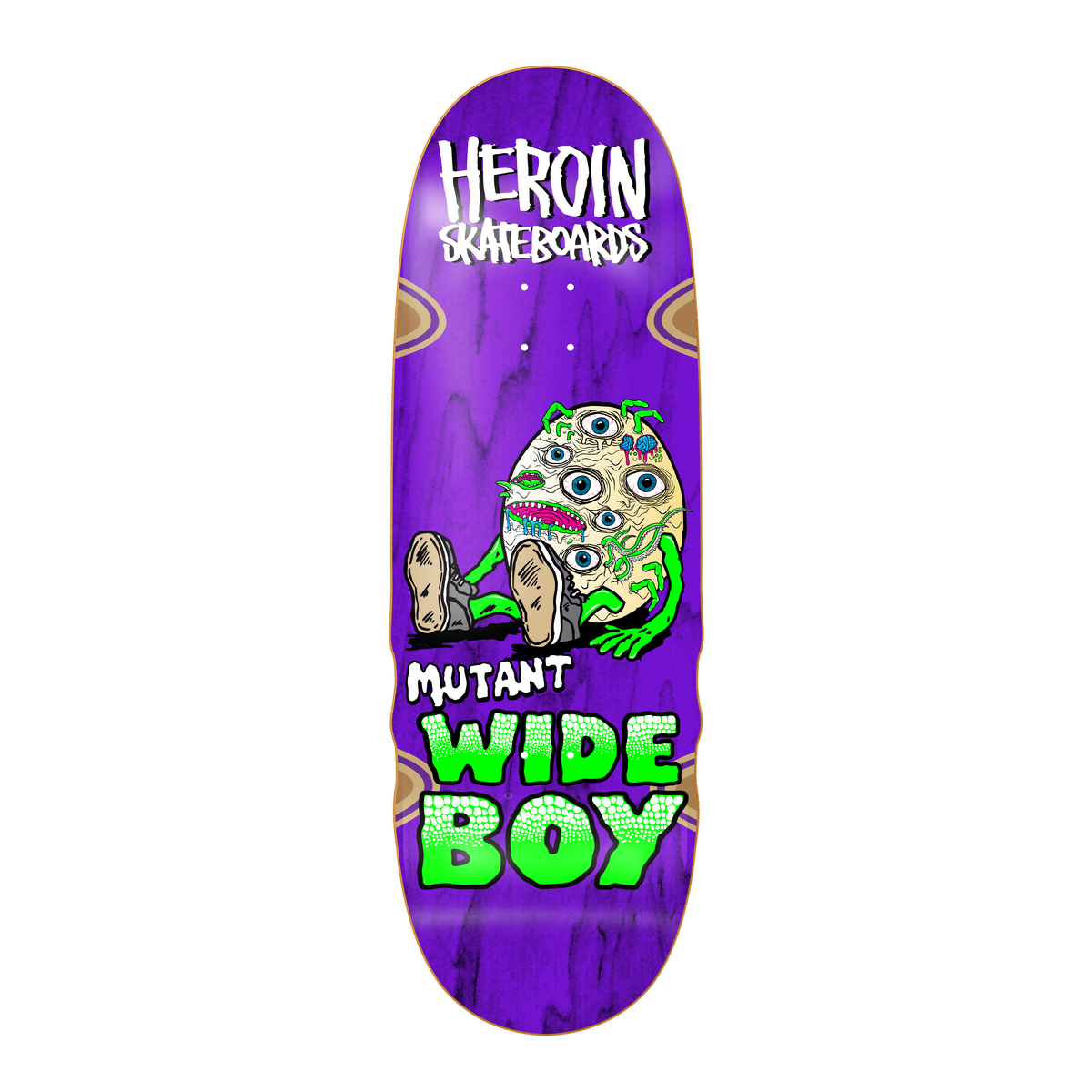 Heroin Mutant Wide Boy 10.28" Assorted Stain Skateboard Deck