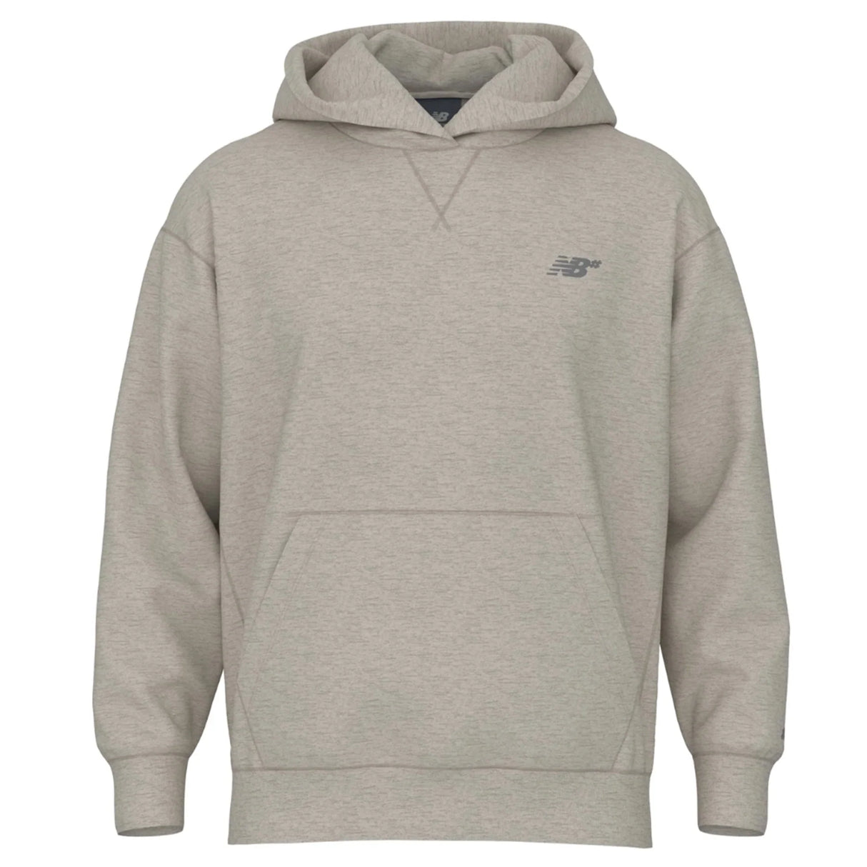 New Balance Numeric Oatmeal Heather French Terry Hooded Sweatshirt