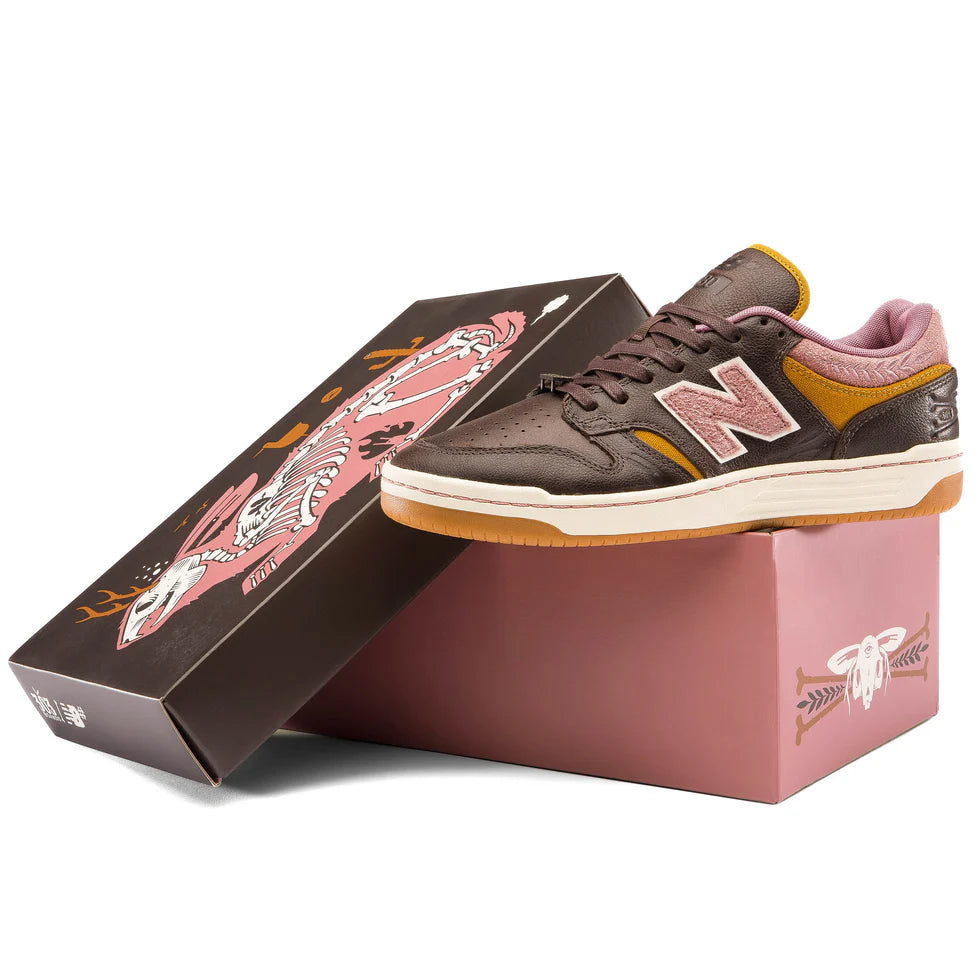 New Balance Numeric 480 Jeremy Fish x 303 Brown/Pink Shoes