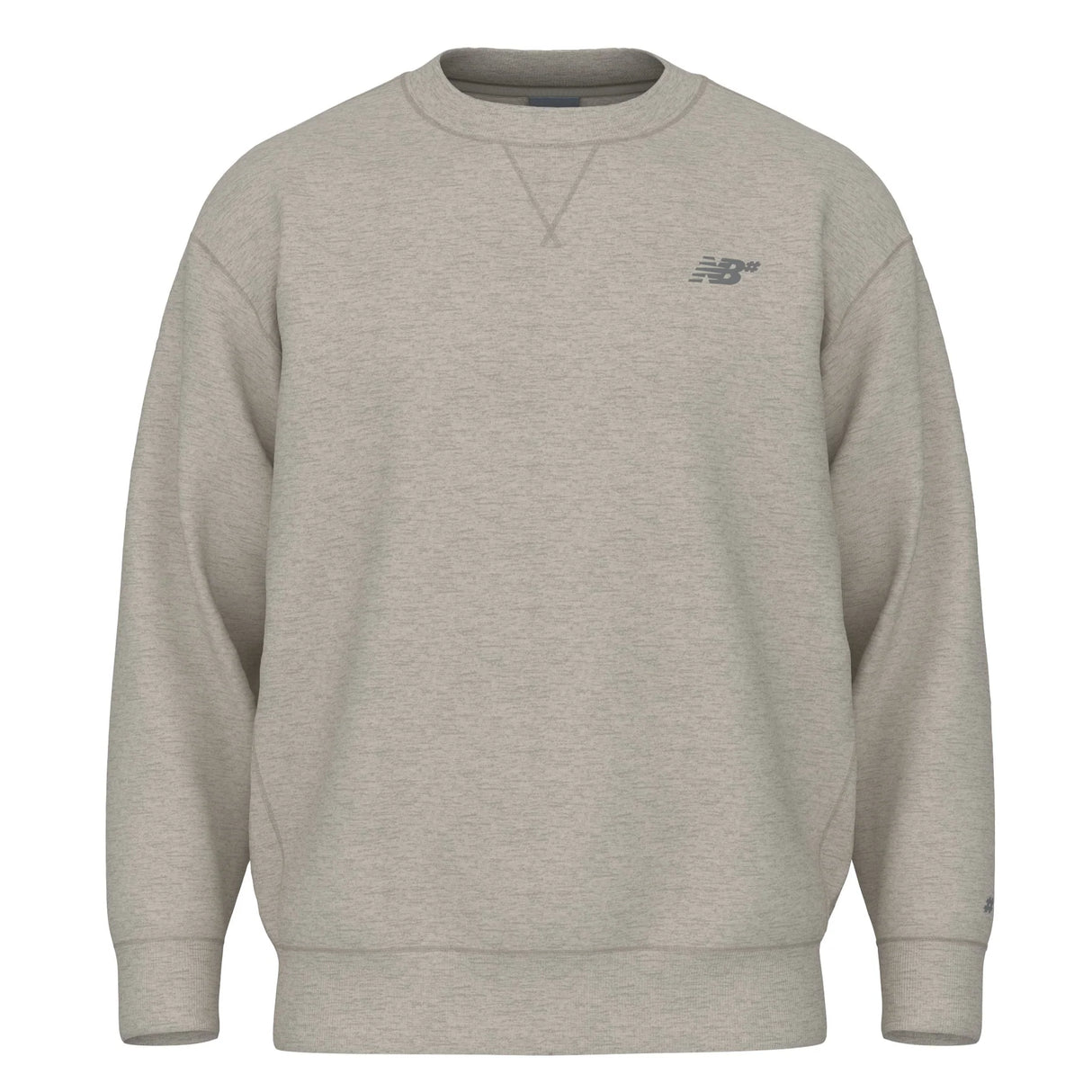 New Balance Numeric Oatmeal Heather French Terry Crewneck Sweatshirt