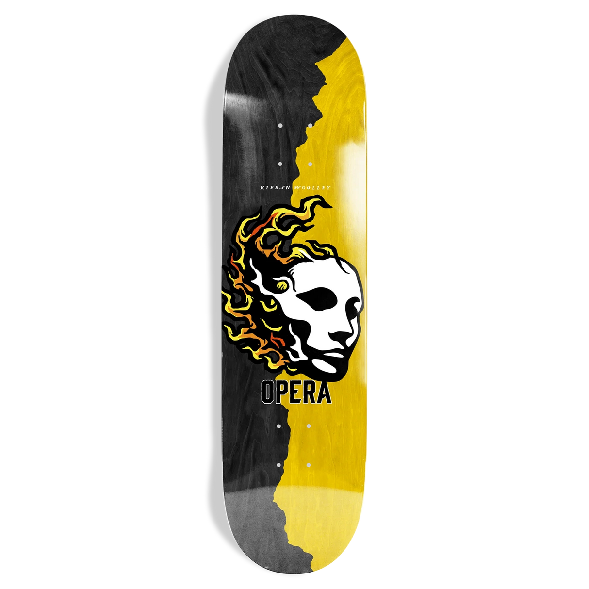 Opera Kieran Wooley Fire EX7 Black/Yellow 8.5" Skateboard Deck