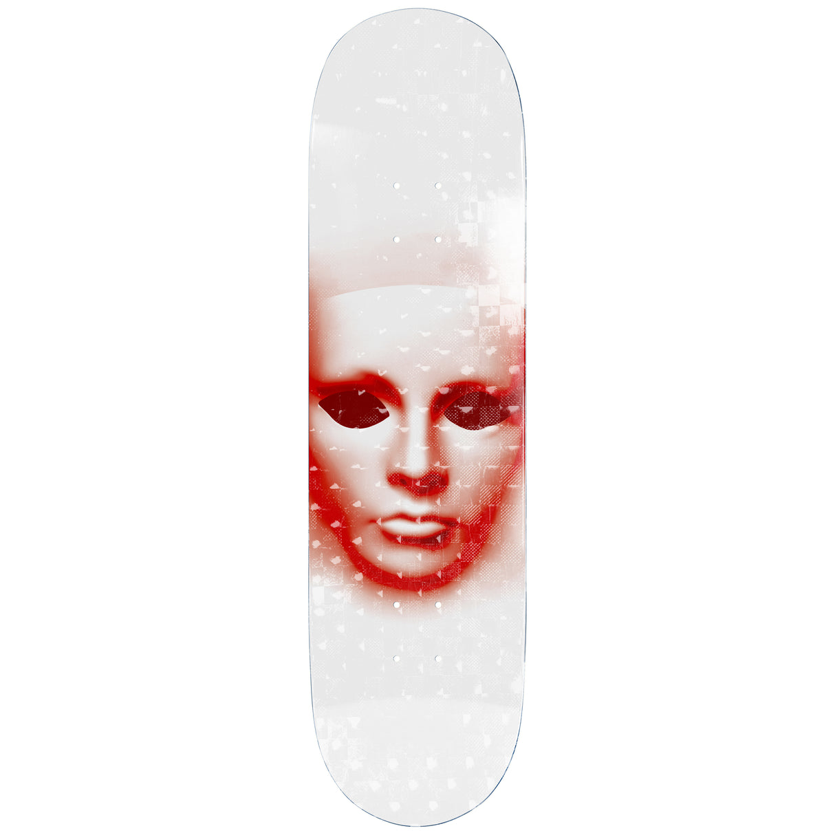 Opera Face White Holographic EX7 Skateboard Deck