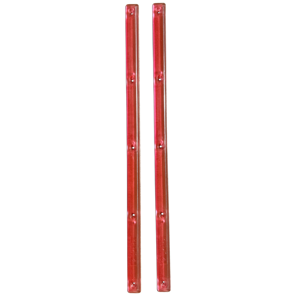 Opera Red Clear Skateboard (Set of 2) Rails