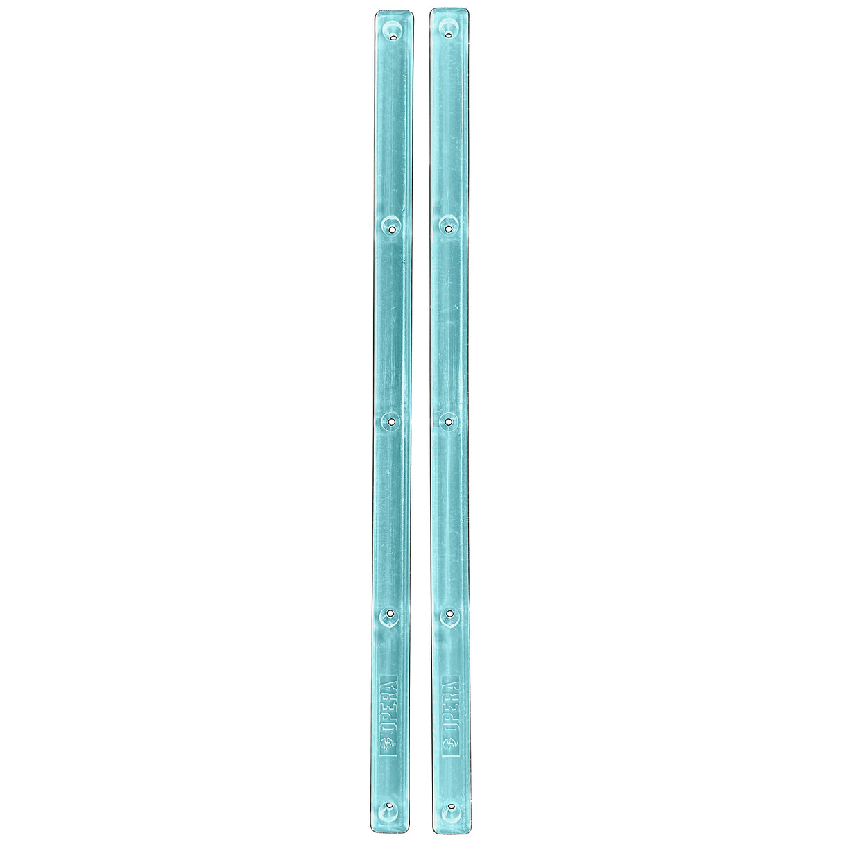 Opera Ice Blue Clear Skateboard (Set of 2) Rails