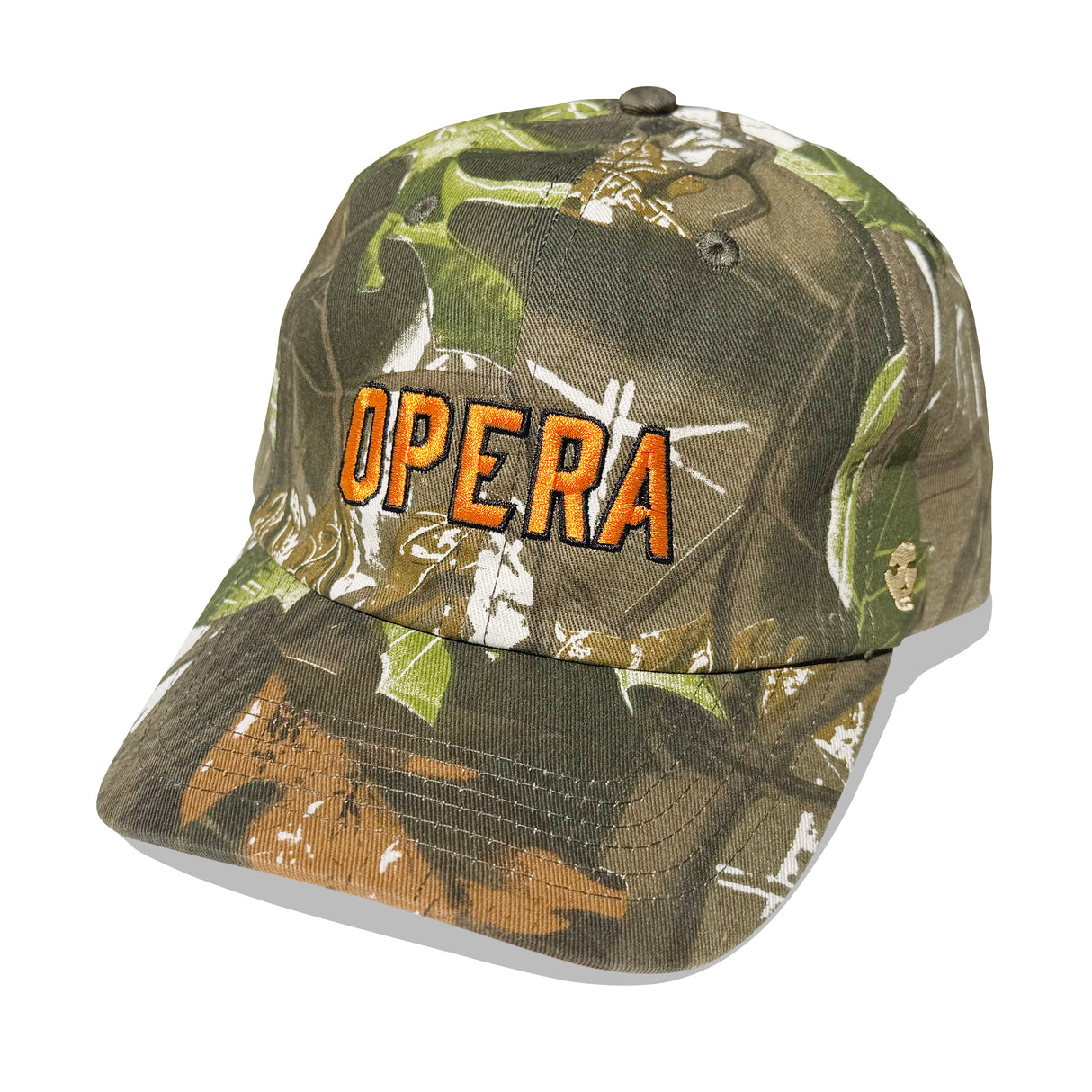 Opera Logo Tree Camo Snapback Hat