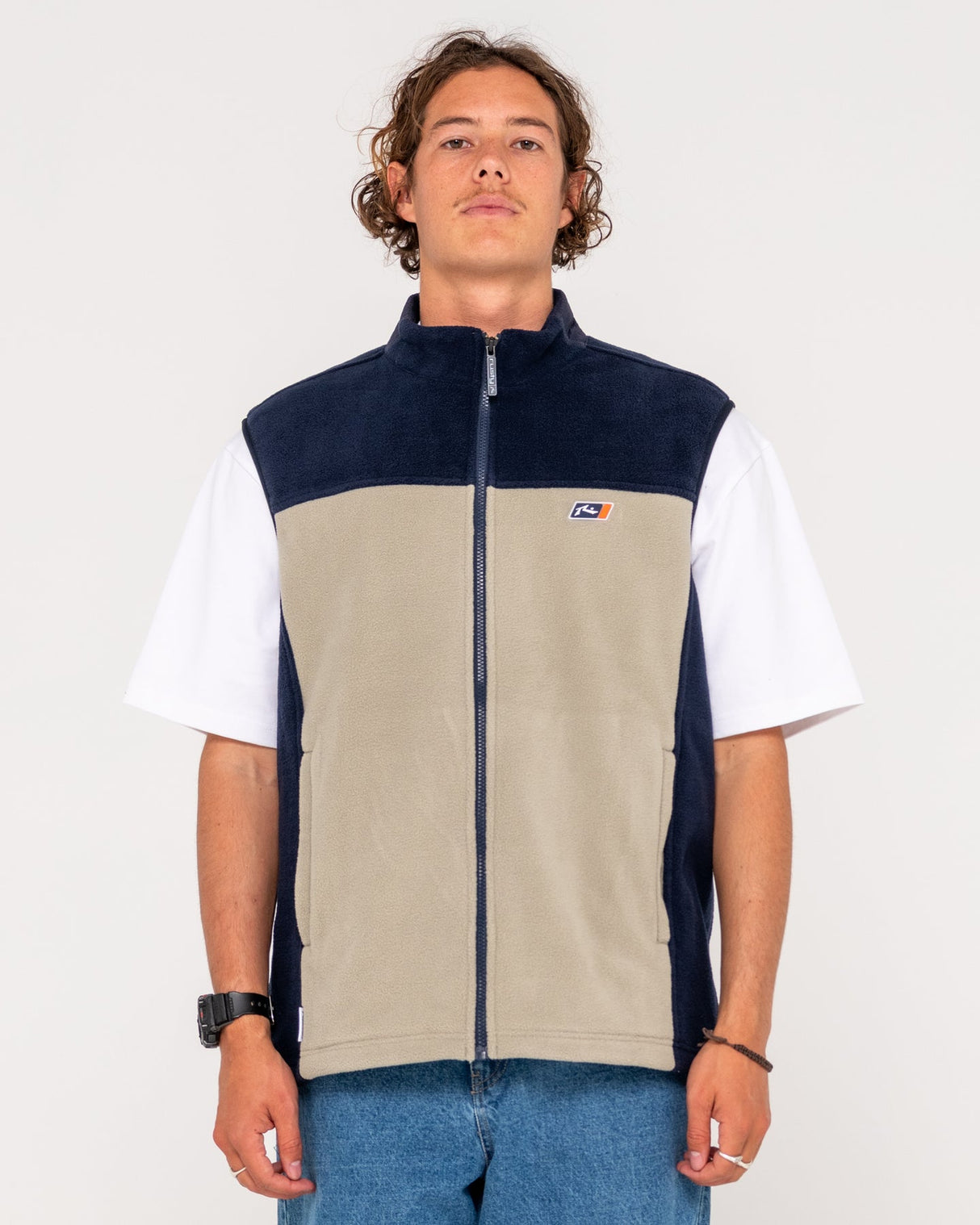 Rusty On The Run Abbey Stone Fleece Vest