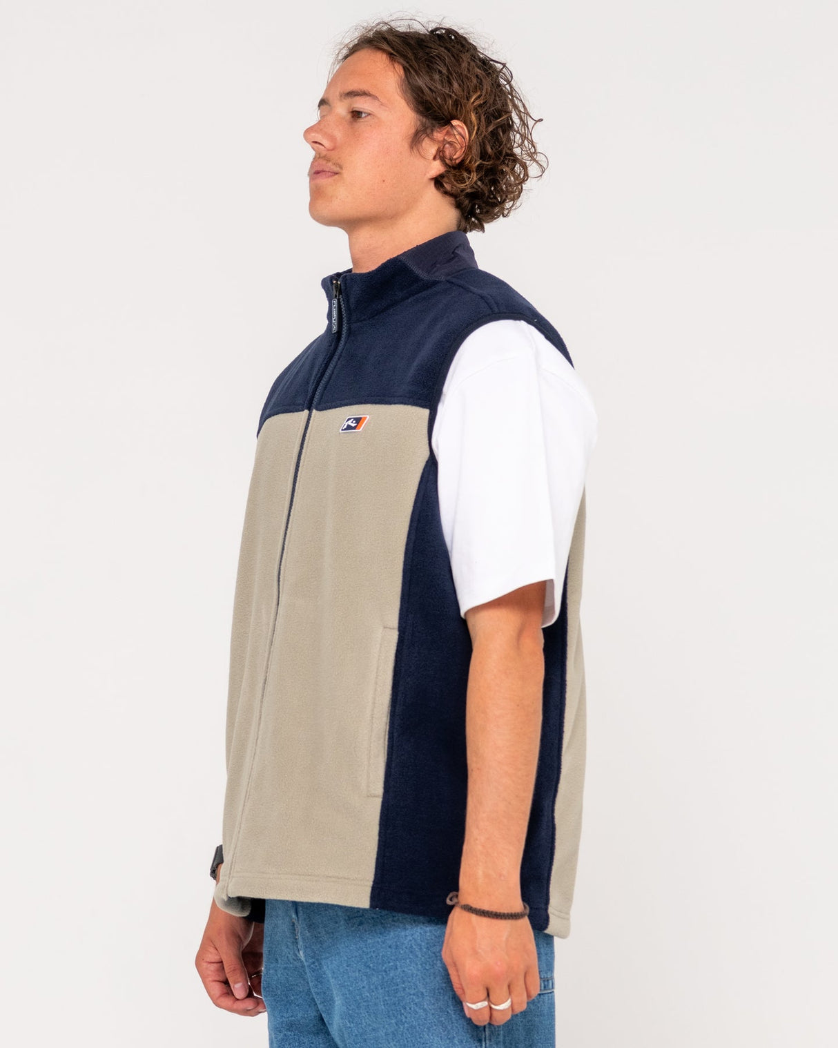 Rusty On The Run Abbey Stone Fleece Vest