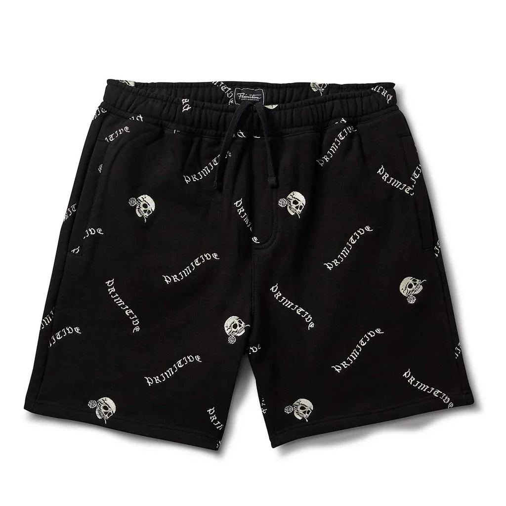 Primitive Rogue Black Fleece Shorts