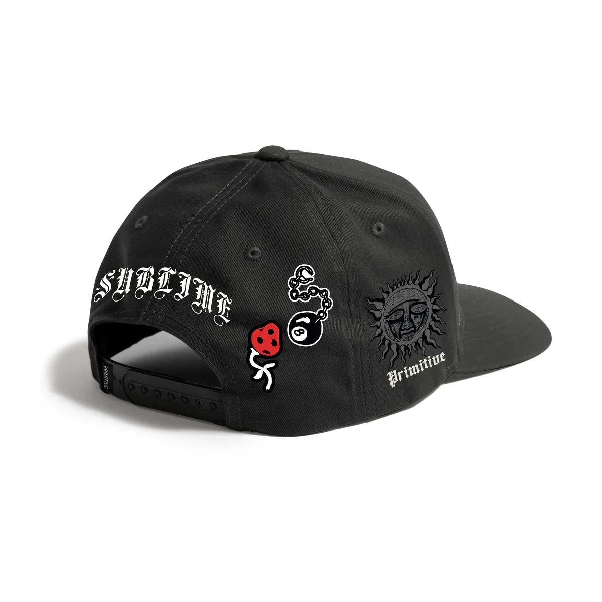 Primitive x Sublime Badfish Black Snapback Hat