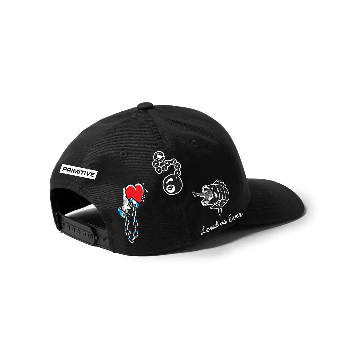 Primitive x Sublime Down Here Black Snapback Hat