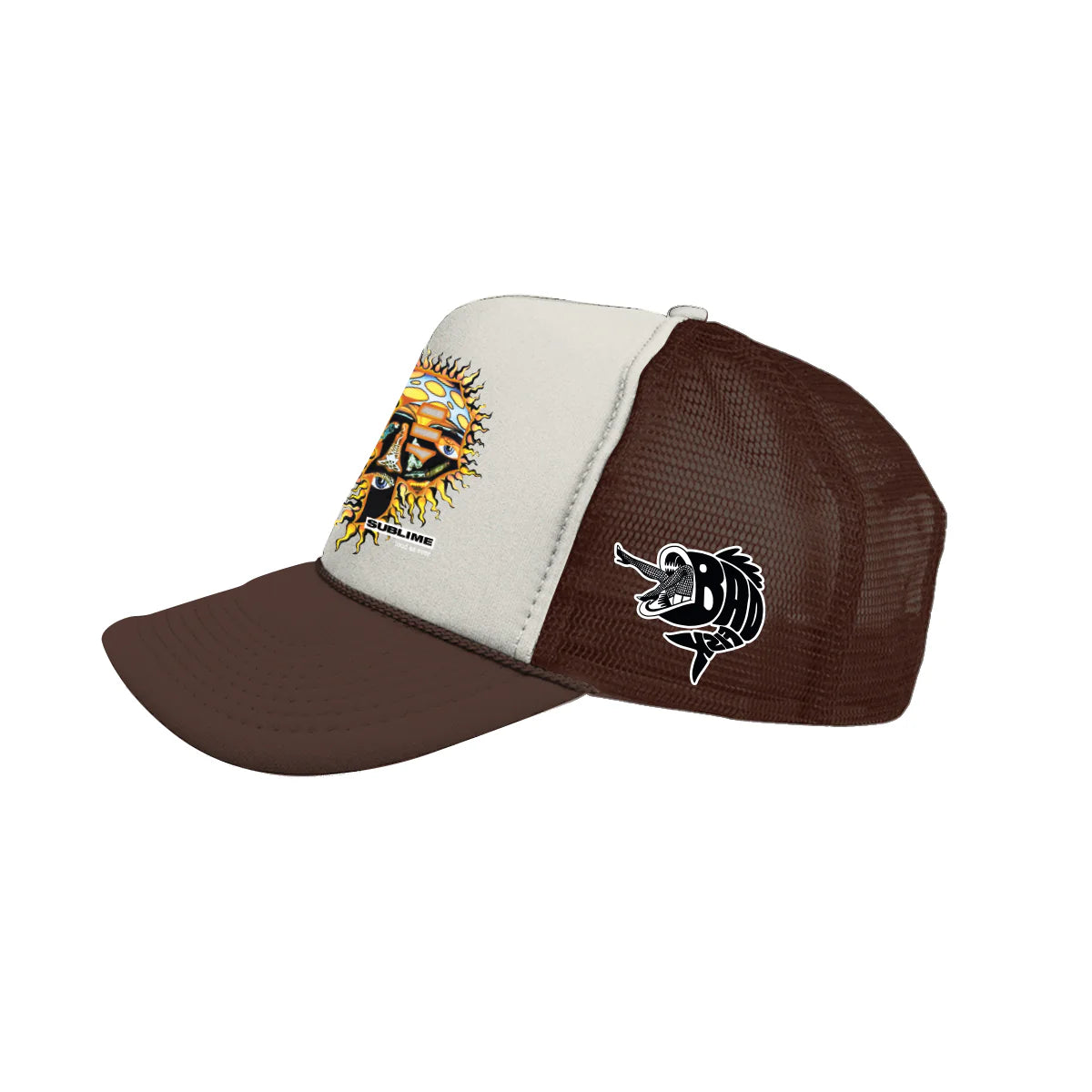 Primitive x Sublime Dirty P Sun Brown Snapback Trucker Hat