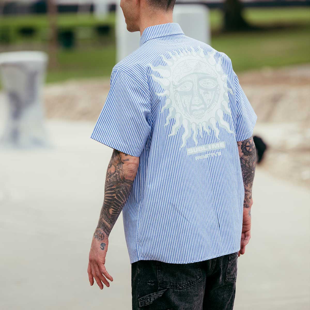 Primitive x Sublime Day Shift Blue Woven Shirt