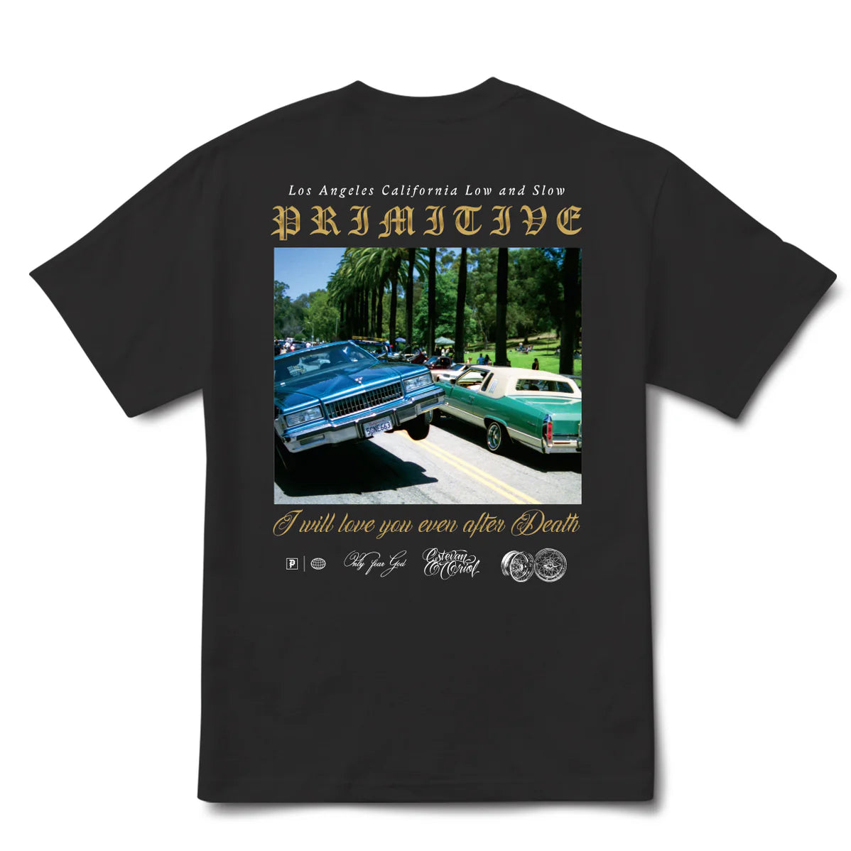 Primitive Low and Slow Black Heavyweight S/s Shirt