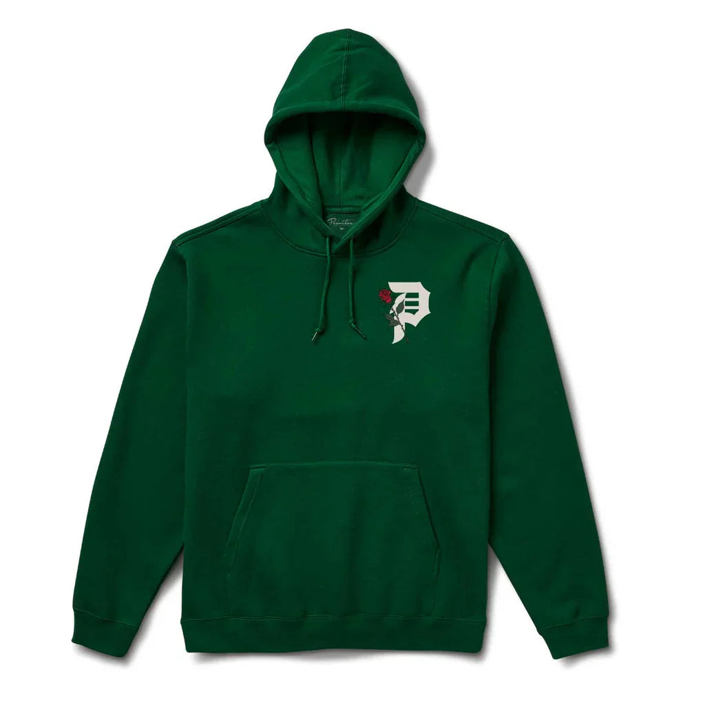 Primitive Treasure Forest Green Hooded Sweatshirt