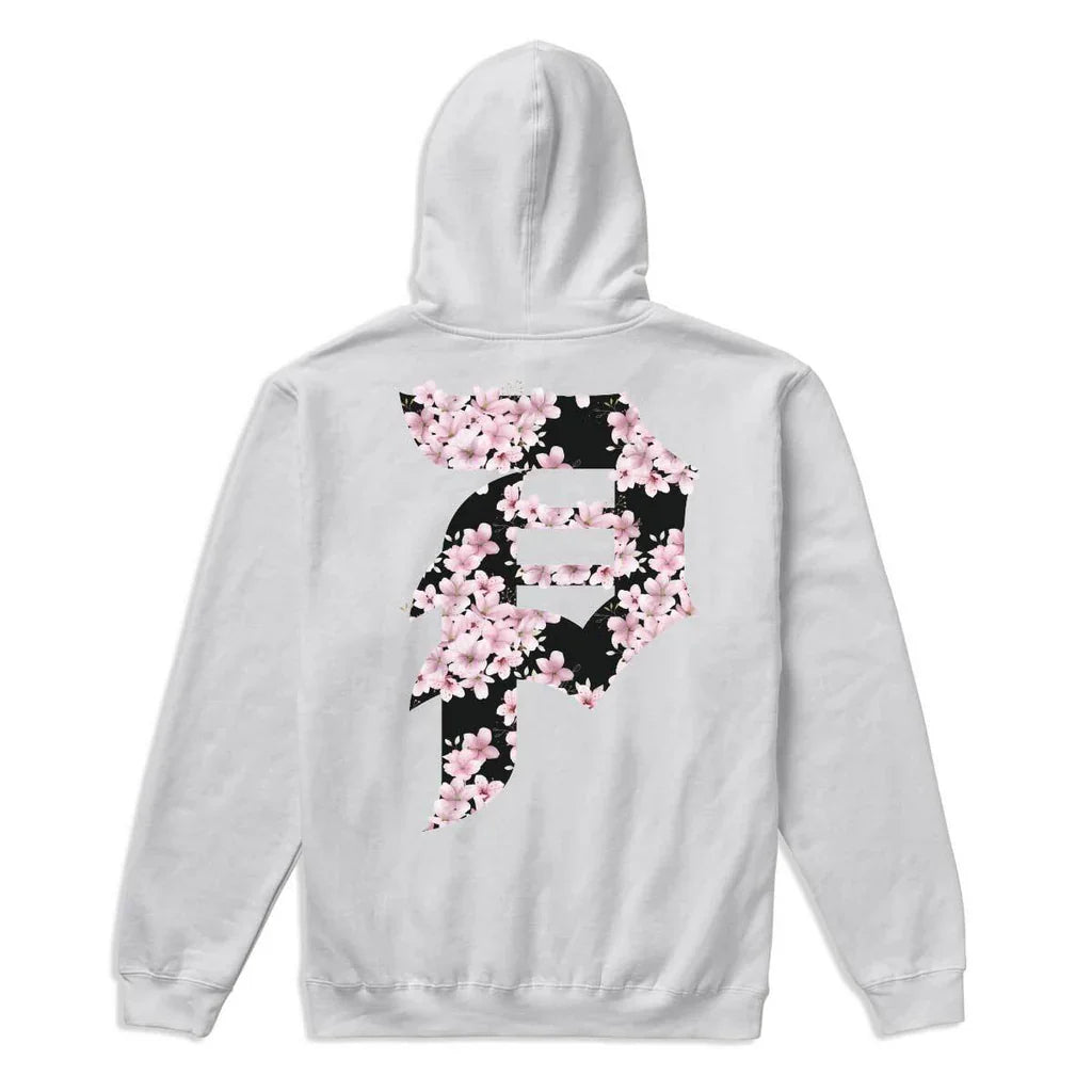 Primitive Sakura White Heavyweight Hooded Sweatshirt