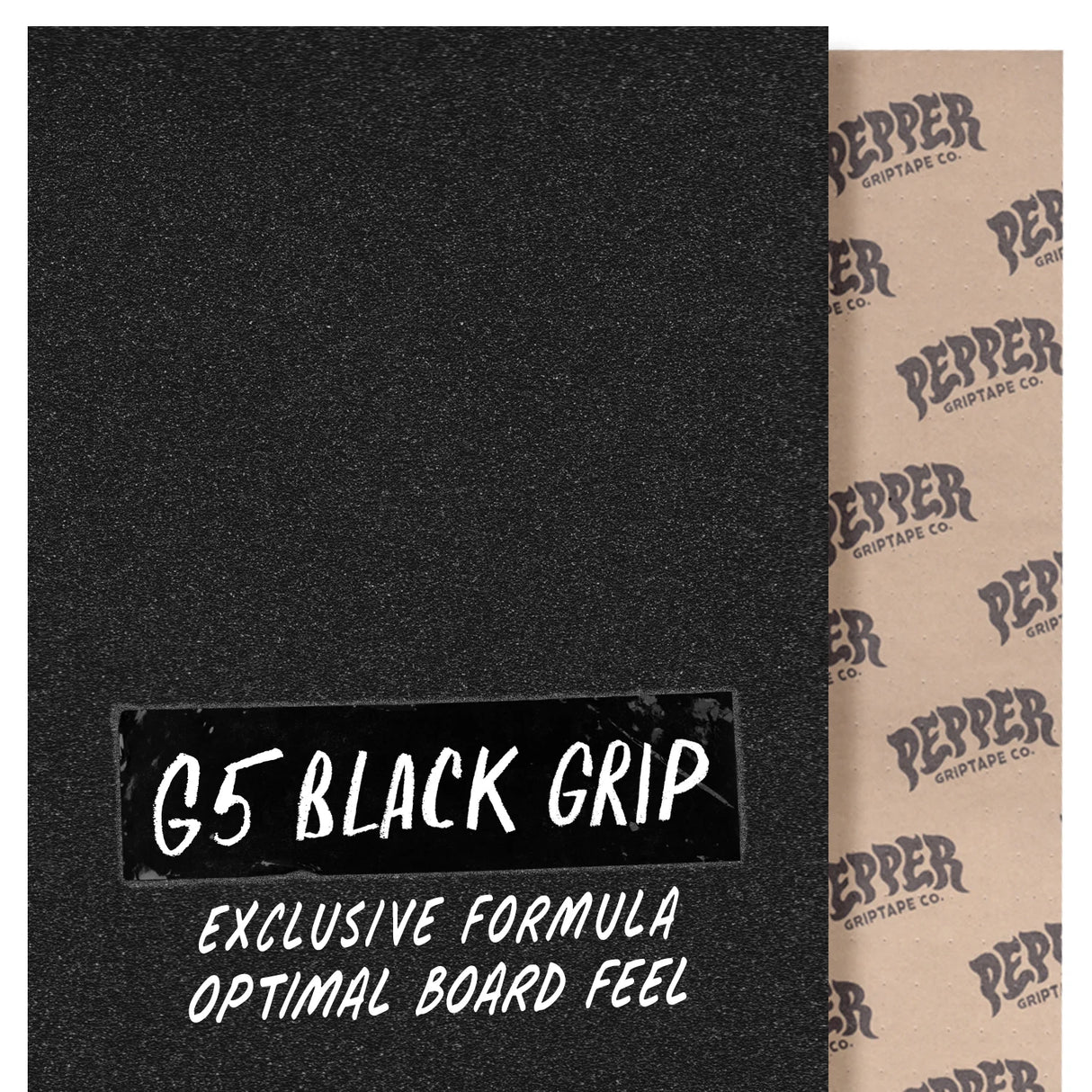Pepper 12" x 33.5" Sheet Black Griptape