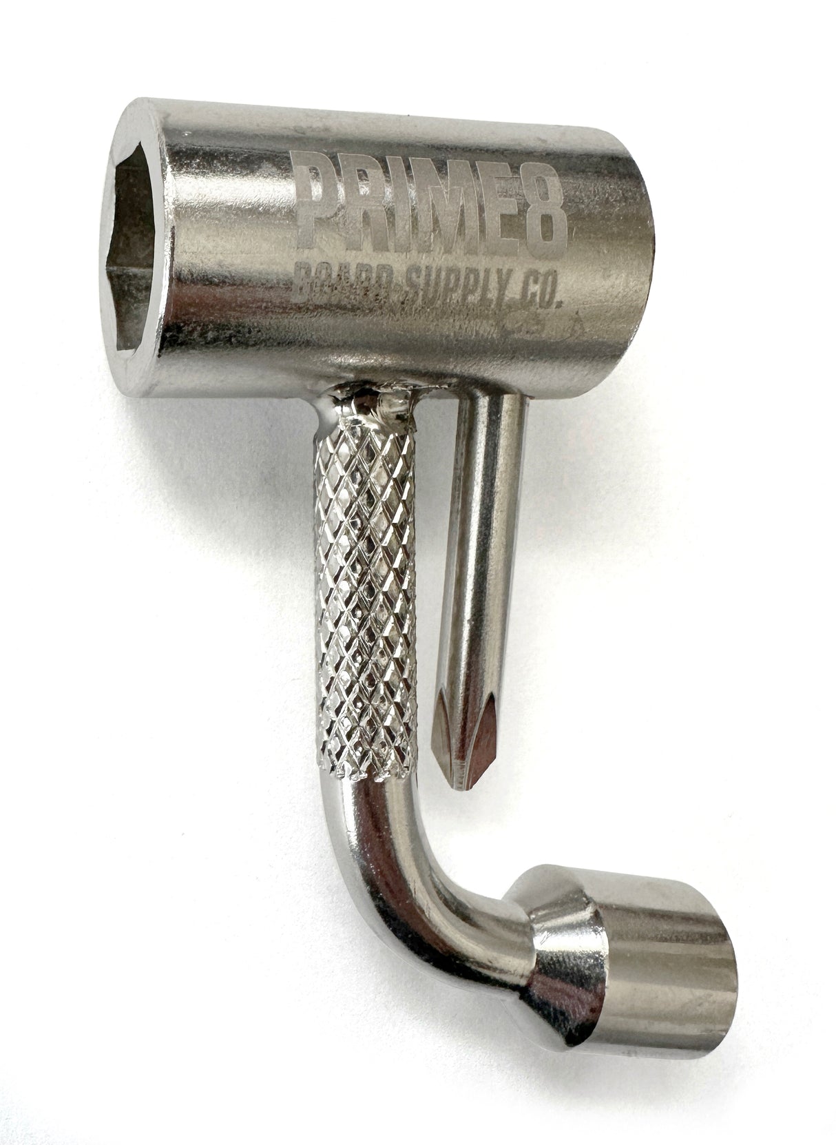 Prime8 Coin Pocket Silver Skateboard Tool