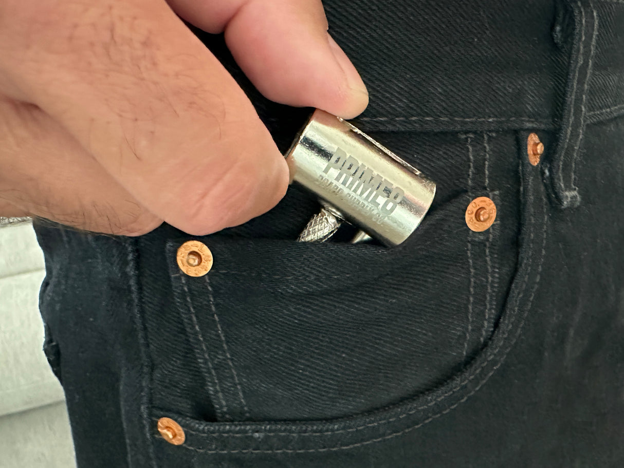 Prime8 Coin Pocket Silver Skateboard Tool