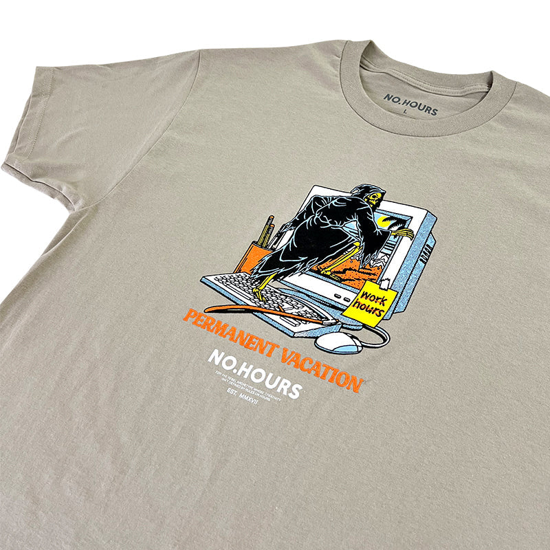No Hours Work Hours Sand S/s Shirt