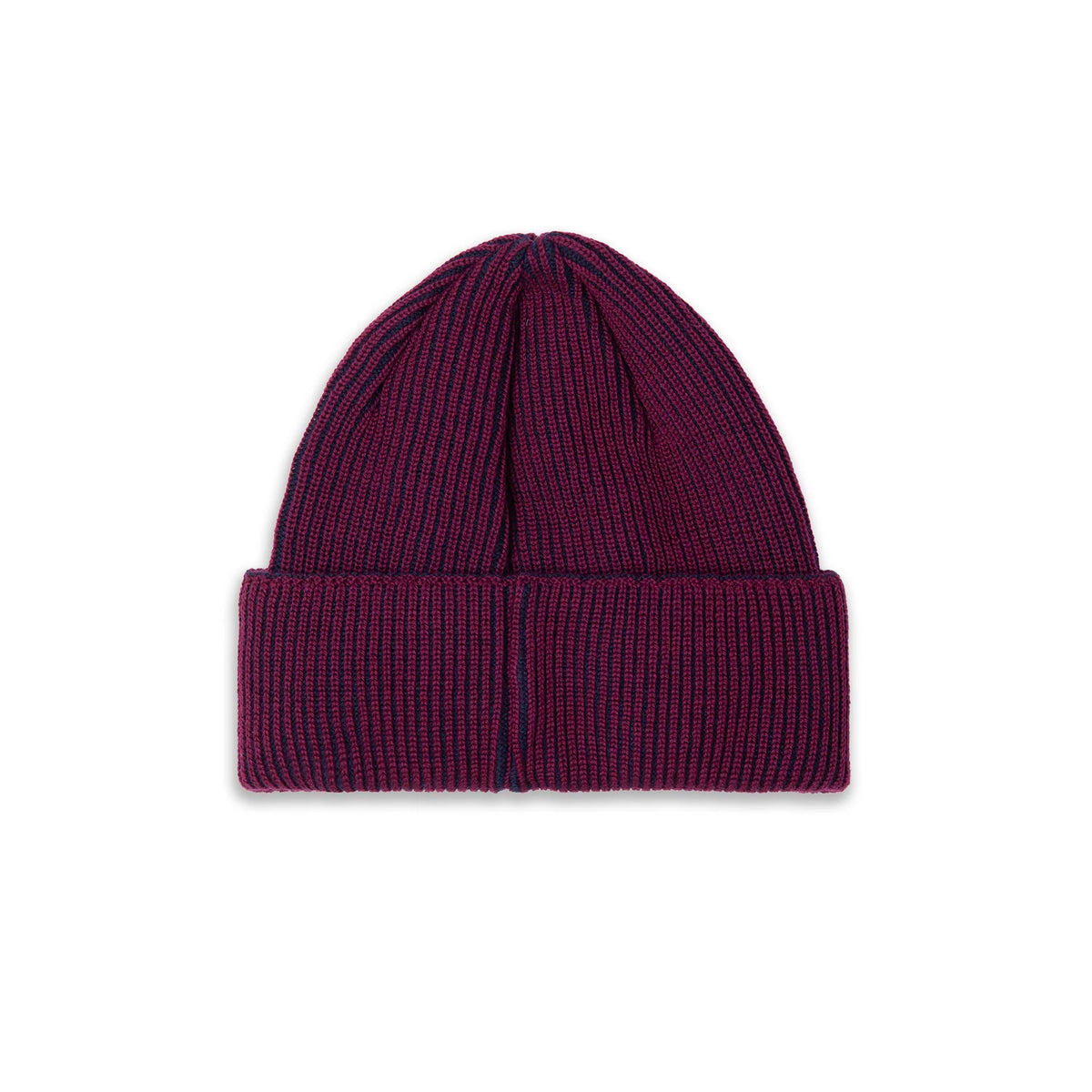 Polar Lines Merino Wine/Navy Beanie