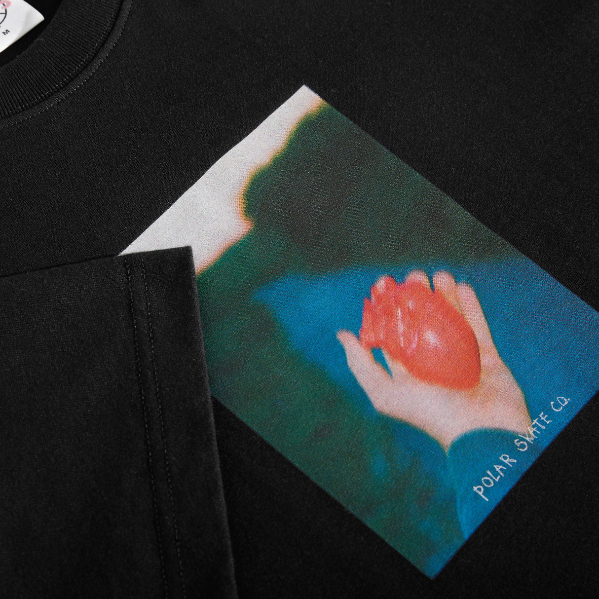 Polar Heart In Hand Black S/s Shirt
