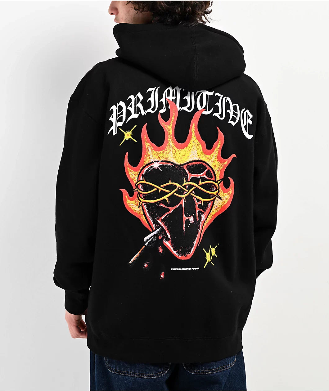Primitive Flames Zip Hooded Sweatshirt