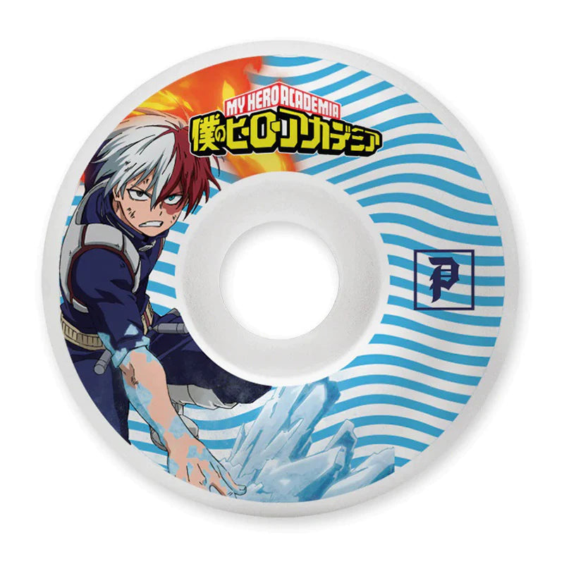 Primitive x My Hero Academia Shoto Todorki White 54mm Skateboard Wheels