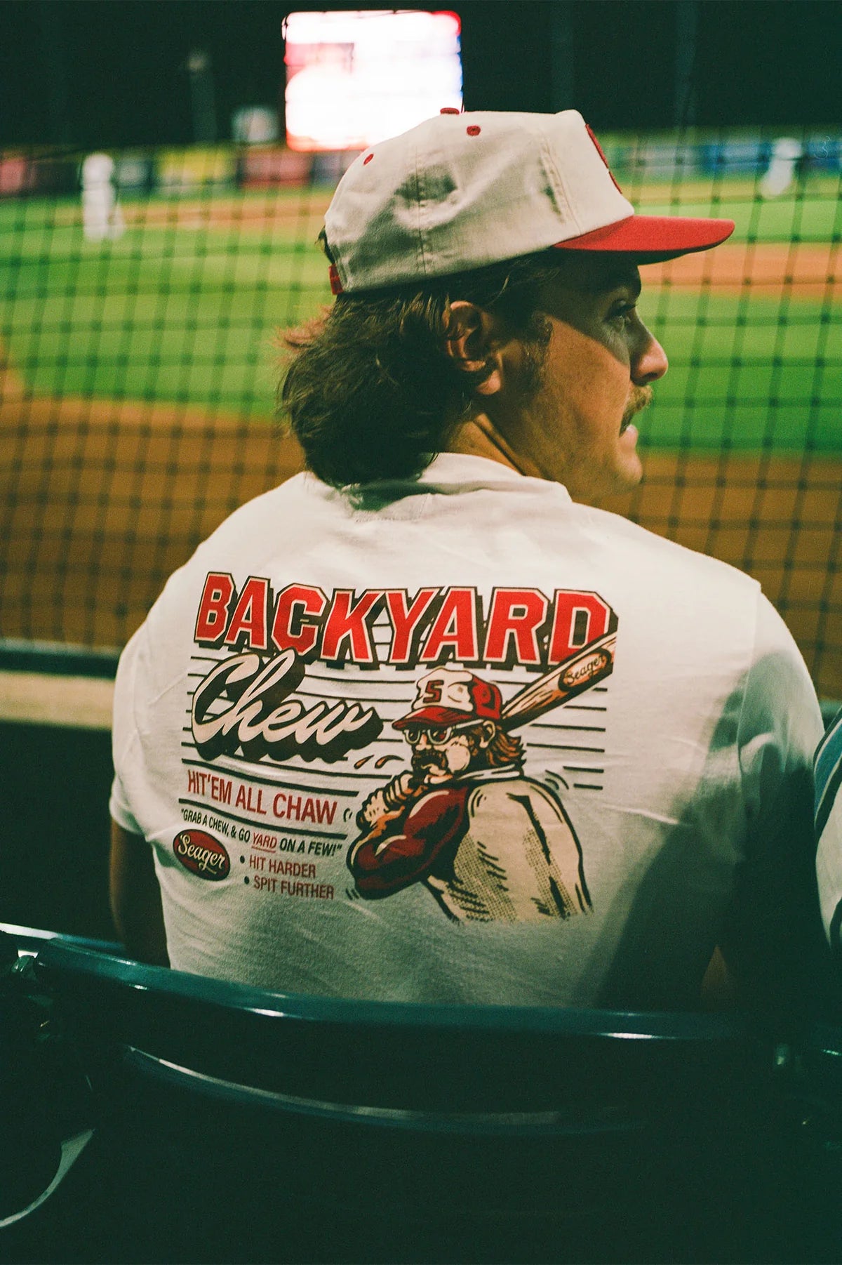 Seager Backyard Chew Vintage White S/s Shirt