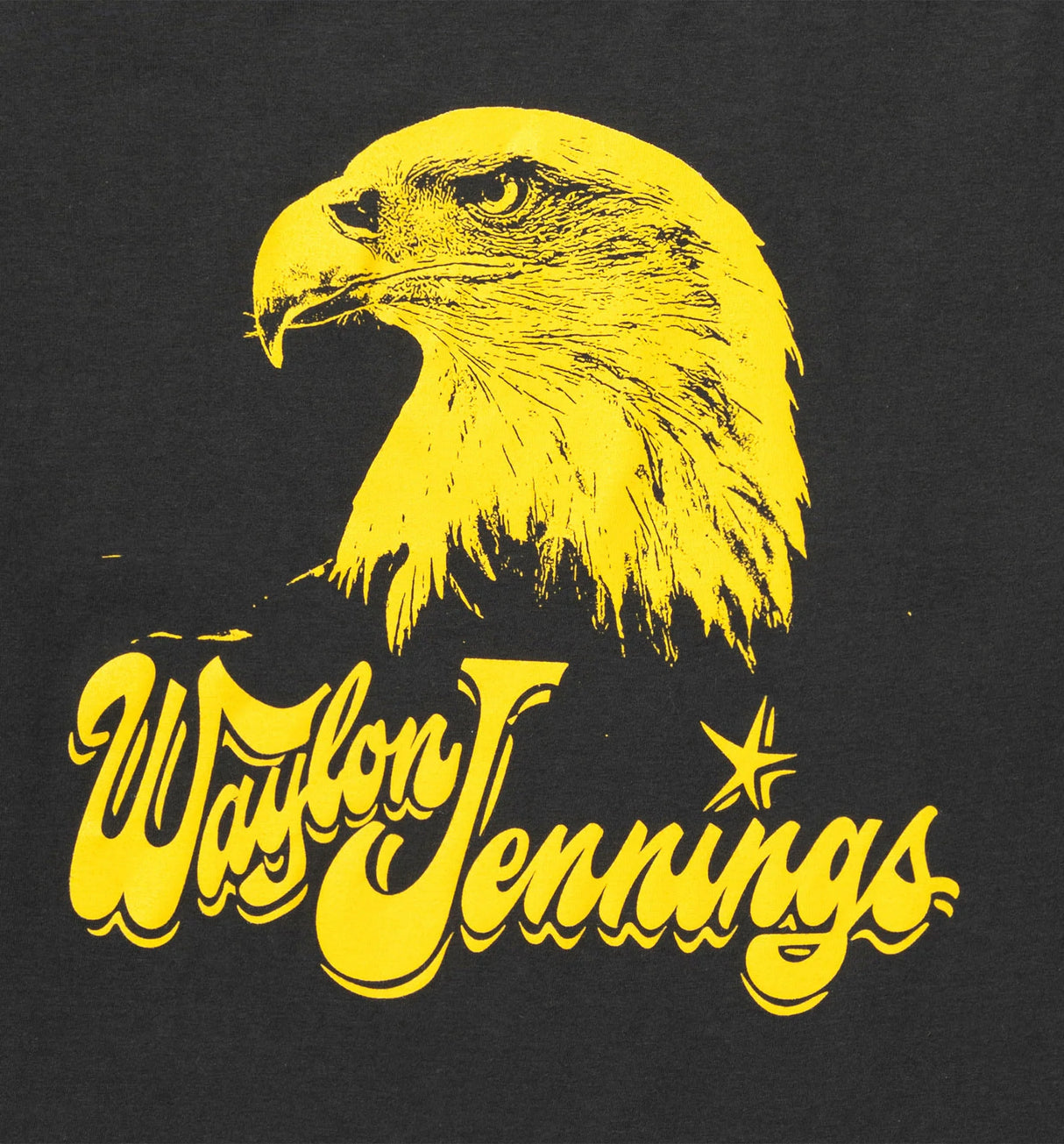 Seager x Waylon Jennings Eagle Vintage Black S/s Shirt