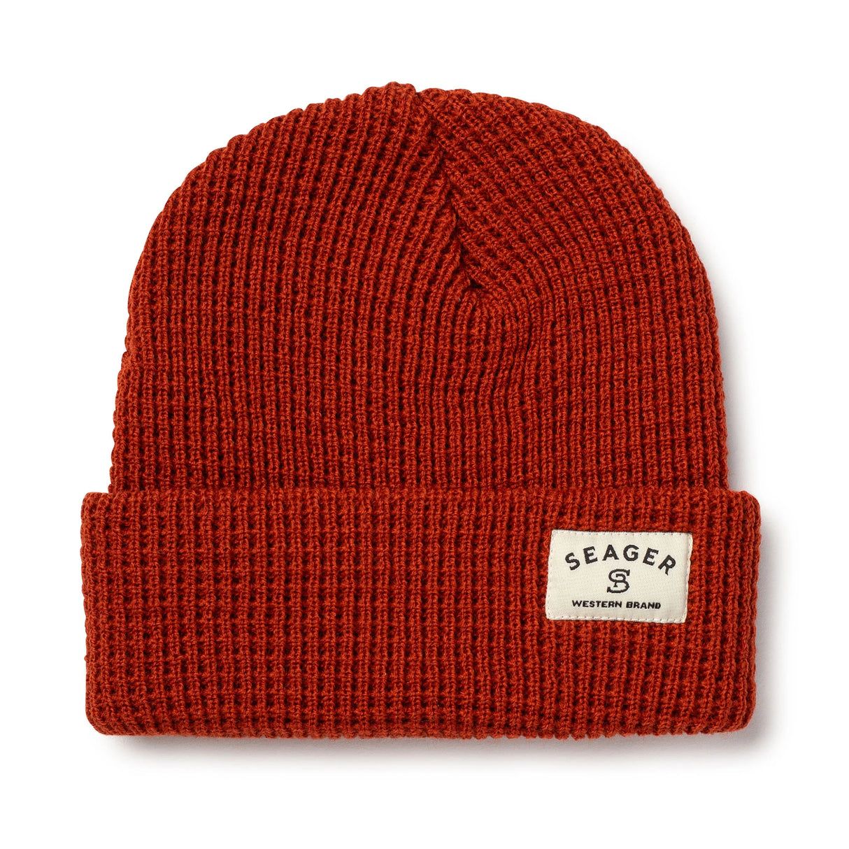Seager Service 2.0 Rust Waffle Knit Beanie