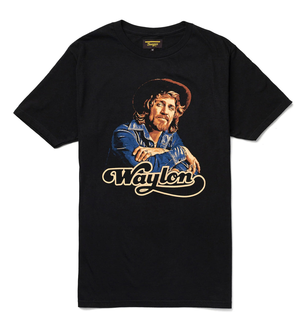 Seager x Waylon Jennings Heritage Black S/s Shirt