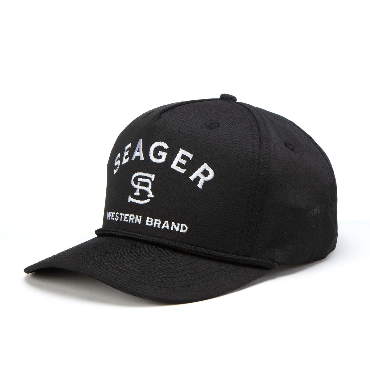 Seager Branded Black Snapback Hat